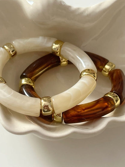 Retro Acrylic Bracelet Set