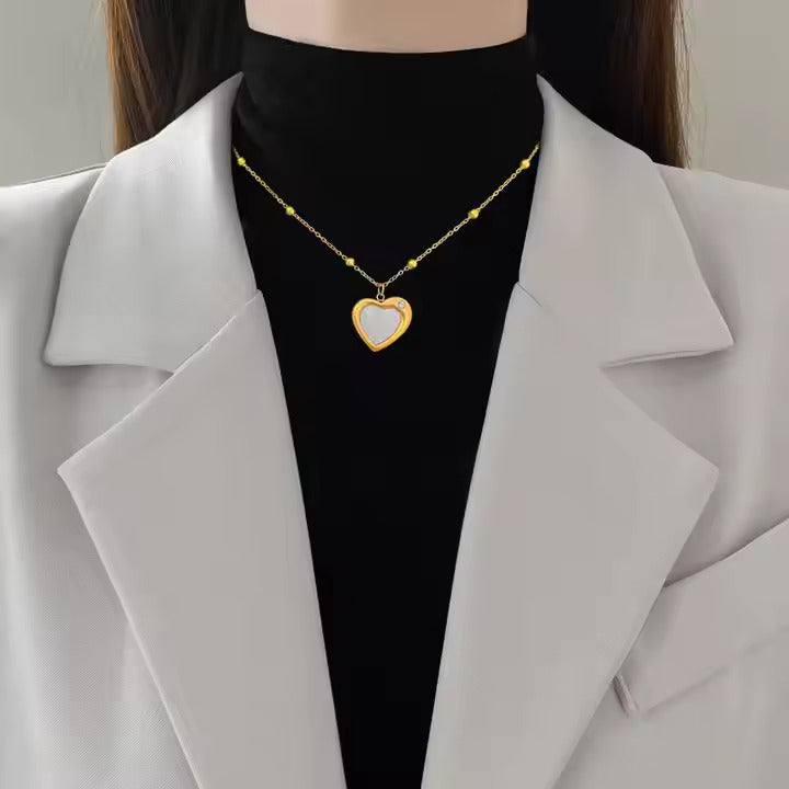 MOP Heart Necklace