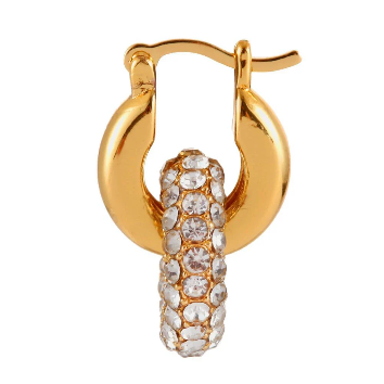 Chicago Chunky Interlocking Double Hoop Earrings