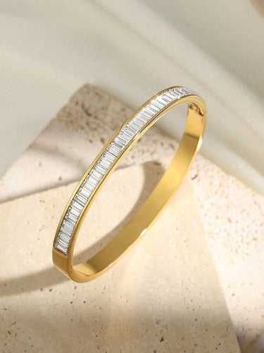 Radiance Row Bangle Bracelet ( Small Size )
