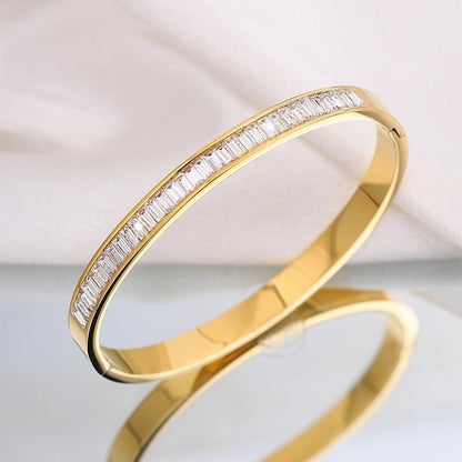 Radiance Row Bangle Bracelet ( Small Size )
