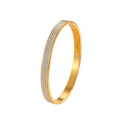 Triple Line American Diamond Bracelet