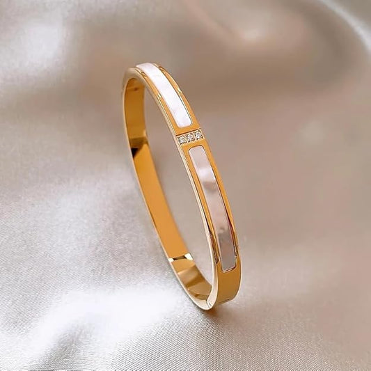 Aurora Mother-of-Pearl Bangle Bracelet