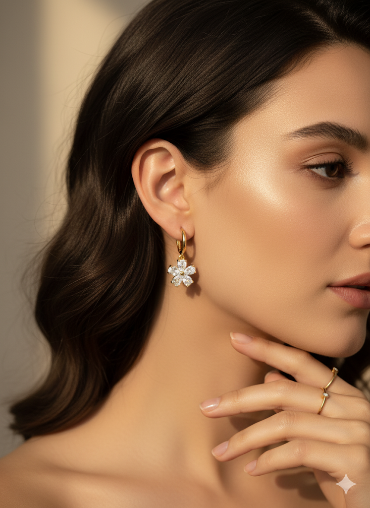Flower Drop Earrings