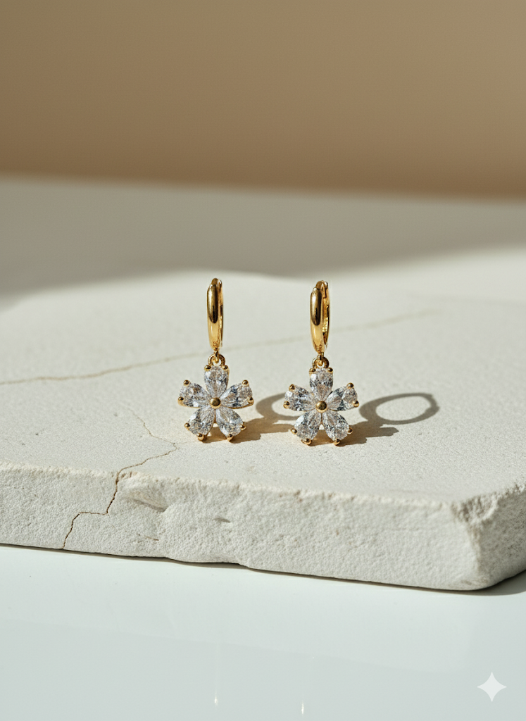 Flower Drop Earrings