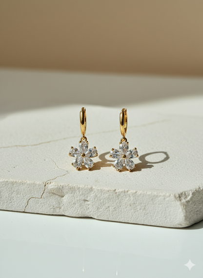 Flower Drop Earrings