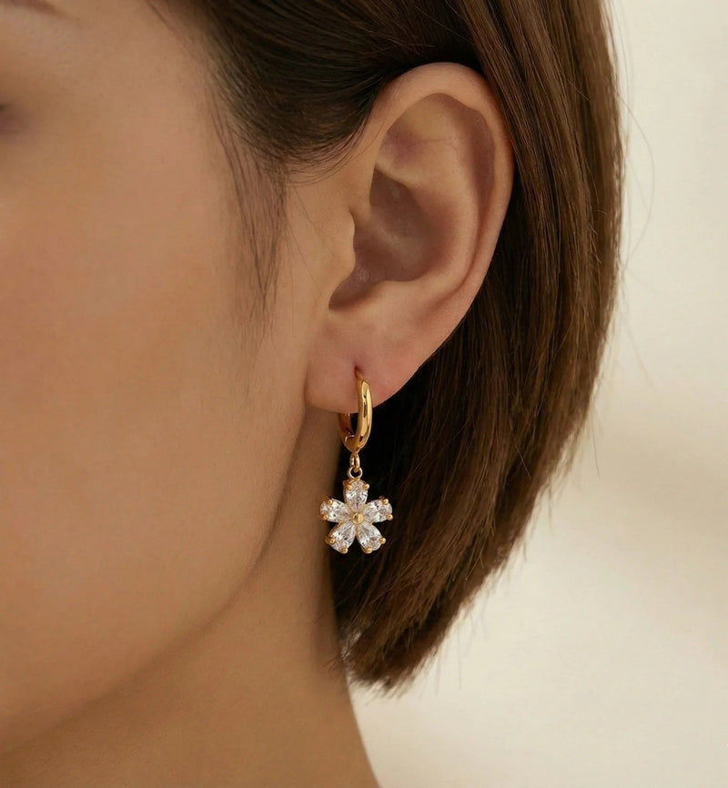 Flower Drop Earrings