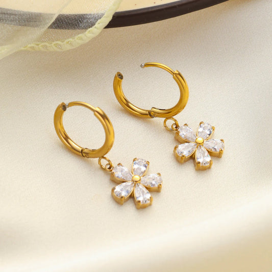 Flower Drop Earrings