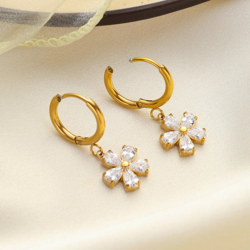 Flower Drop Earrings