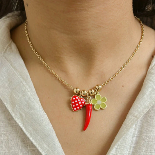 Sweet & Spicy Charm Necklace