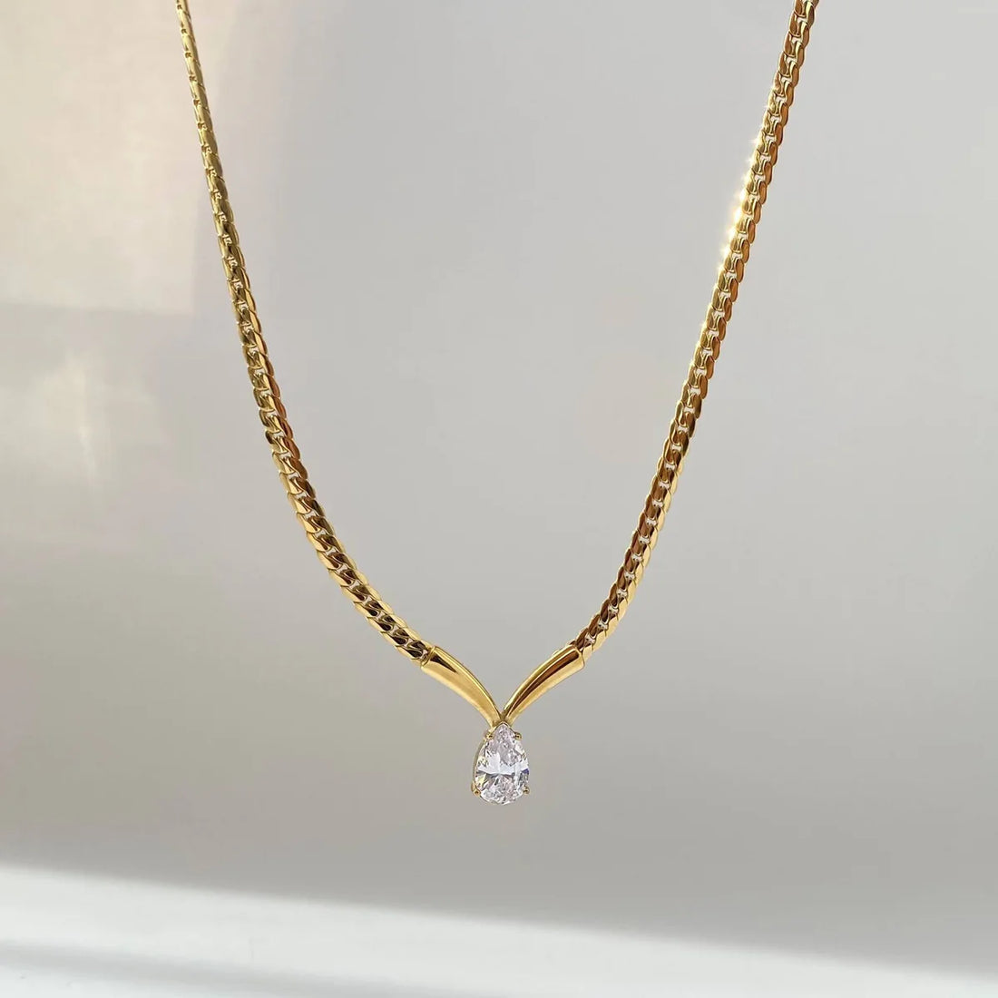 Aurora V Drop Necklace