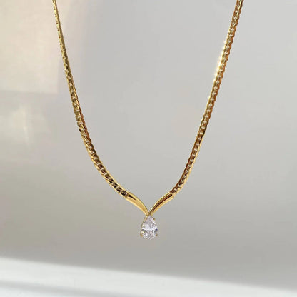 Aurora V Drop Necklace