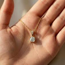 Solara Diamond Drop Pendant