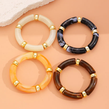 Resin Rhythm Bracelet Stack Of 4