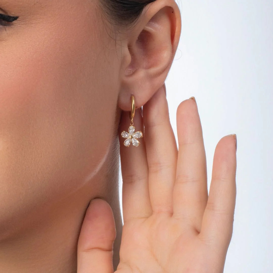 Flower Drop Earrings