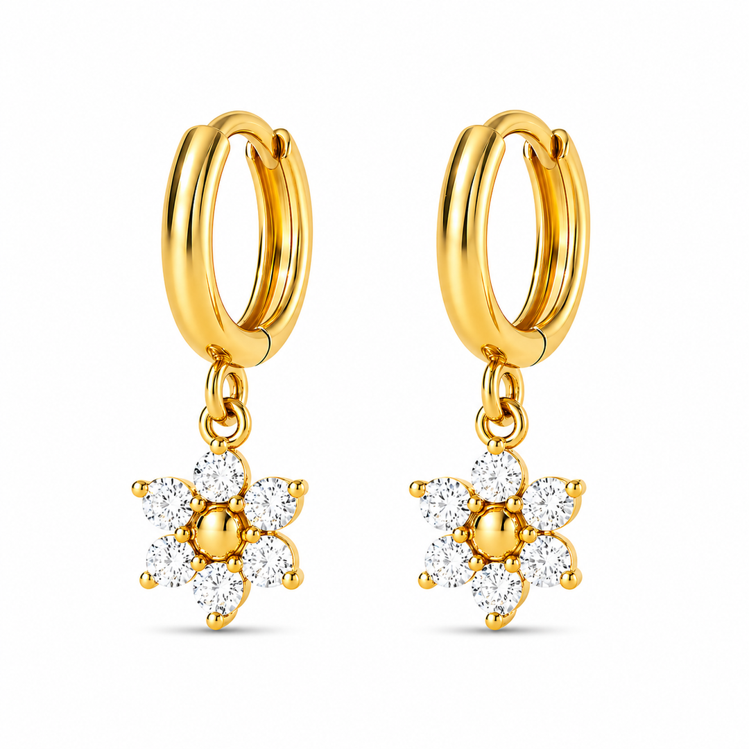 Blossom Drop Hoops
