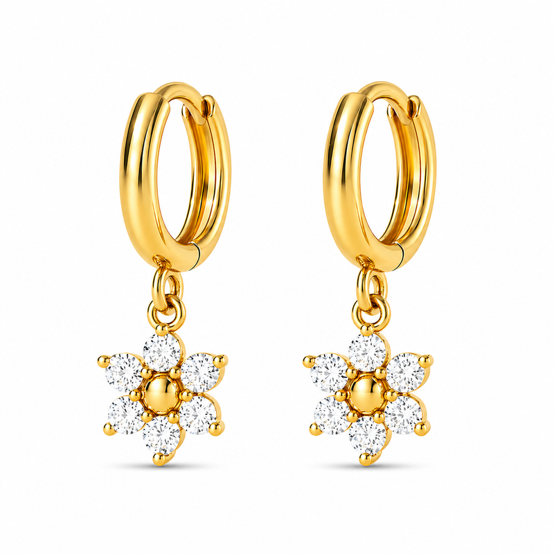Blossom Drop Hoops
