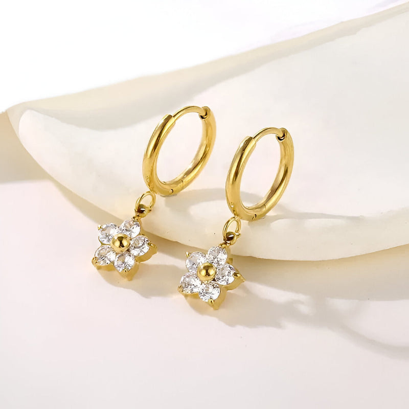 Blossom Drop Hoops
