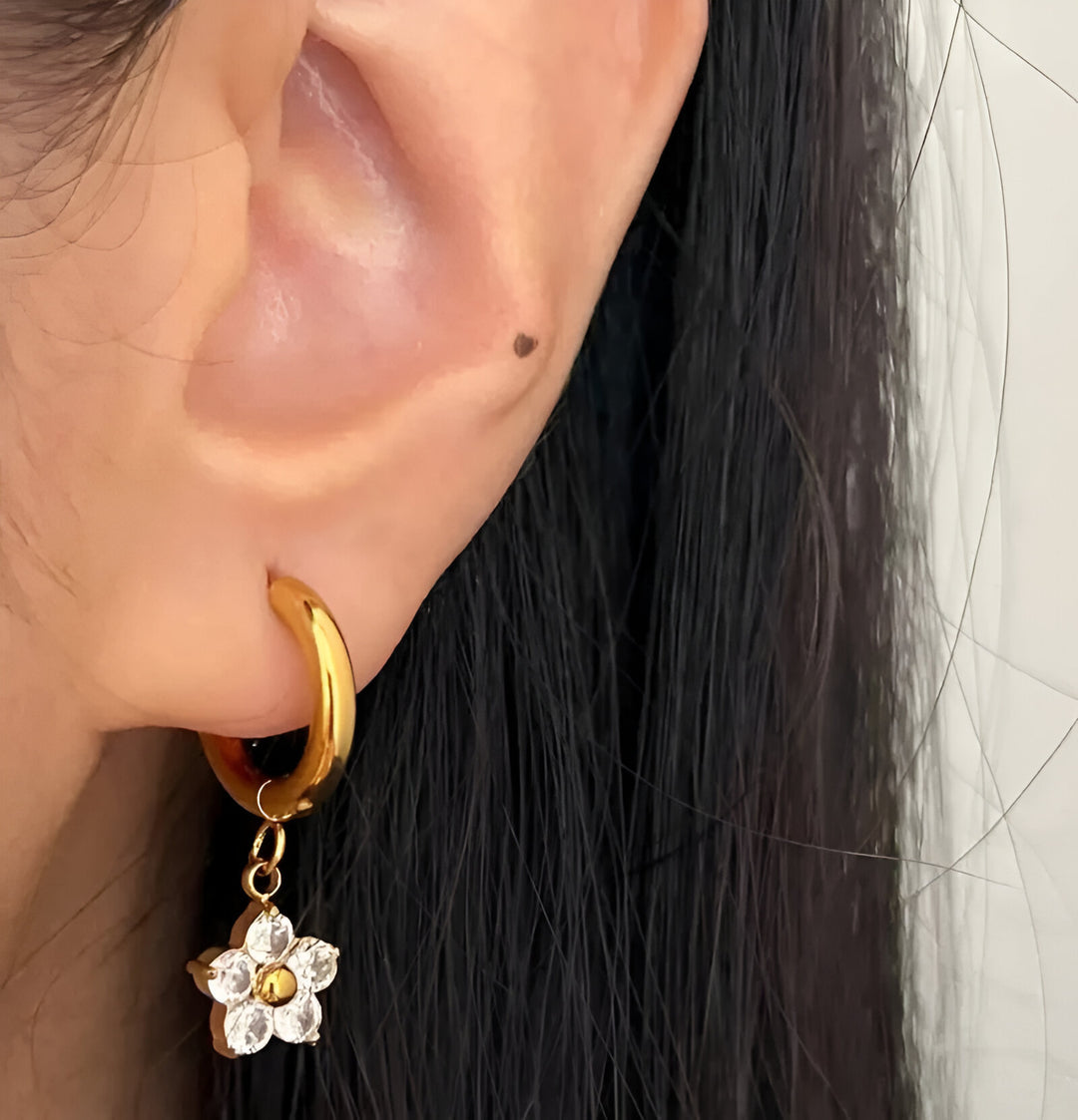 Blossom Drop Hoops