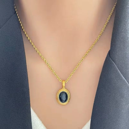 Midnight Opal Pendant