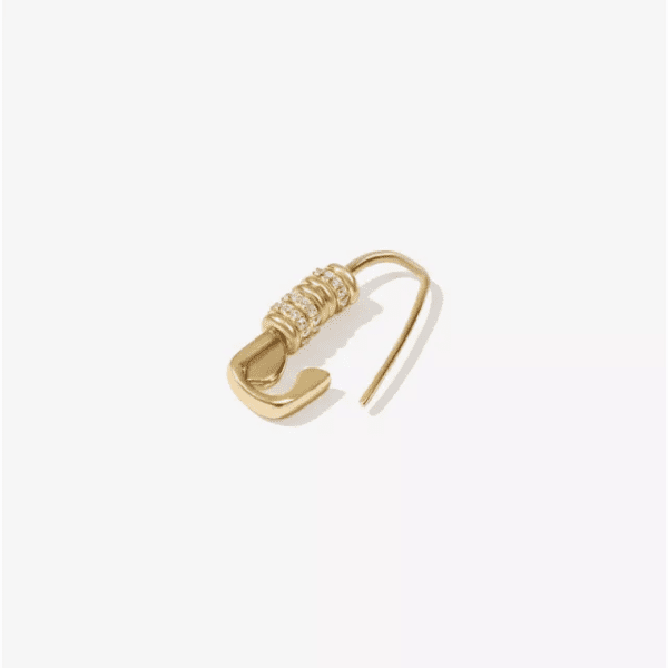 BLINGY SAFETY PIN EARRINGS