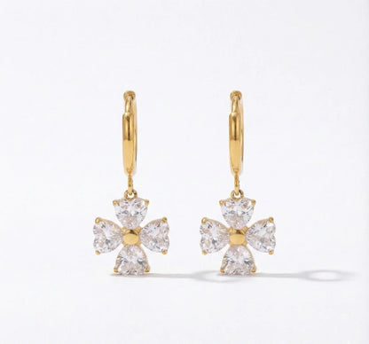 Sweet Flower Drop Earrings