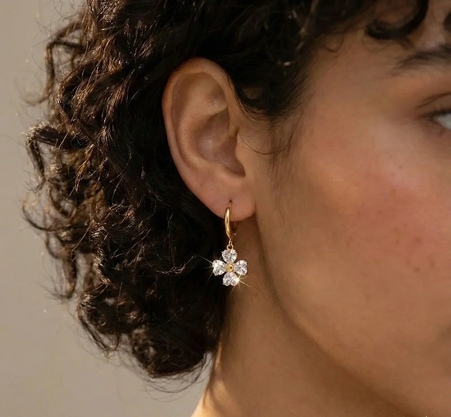 Sweet Flower Drop Earrings