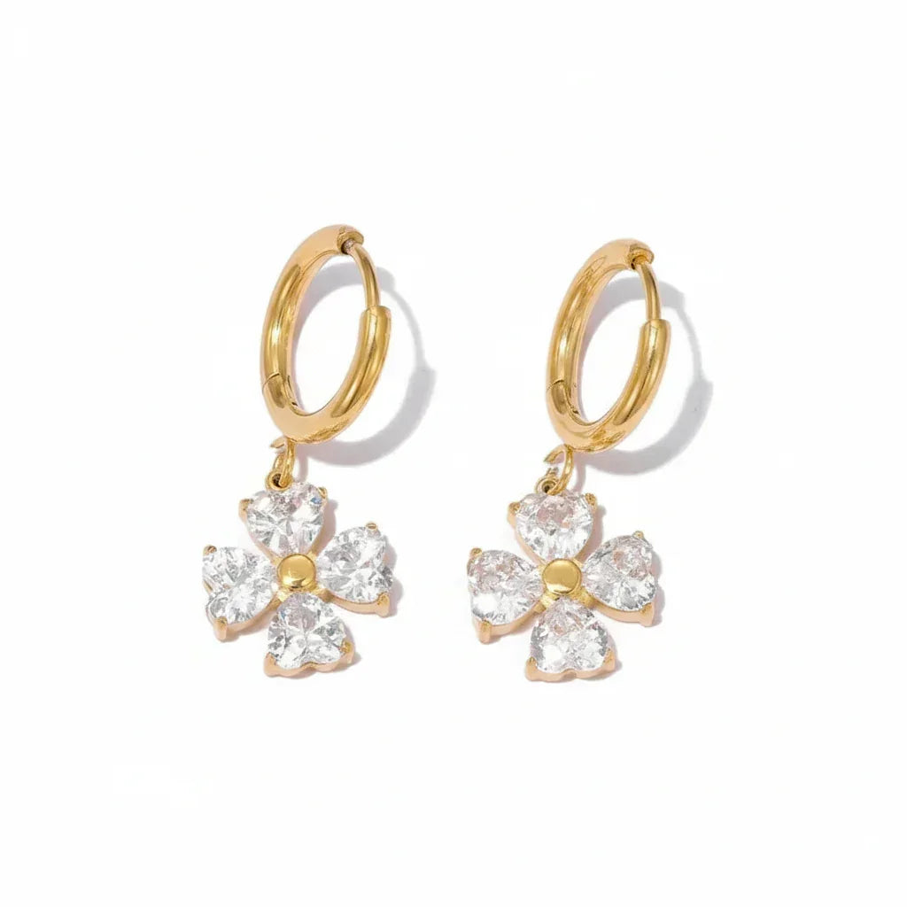 Sweet Flower Drop Earrings