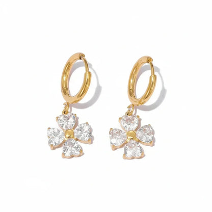 Sweet Flower Drop Earrings
