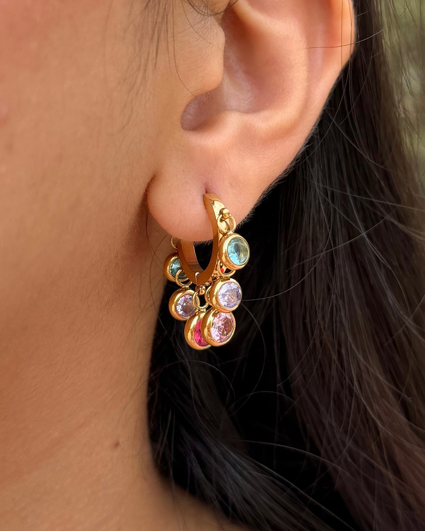 Candy Charm Hoops