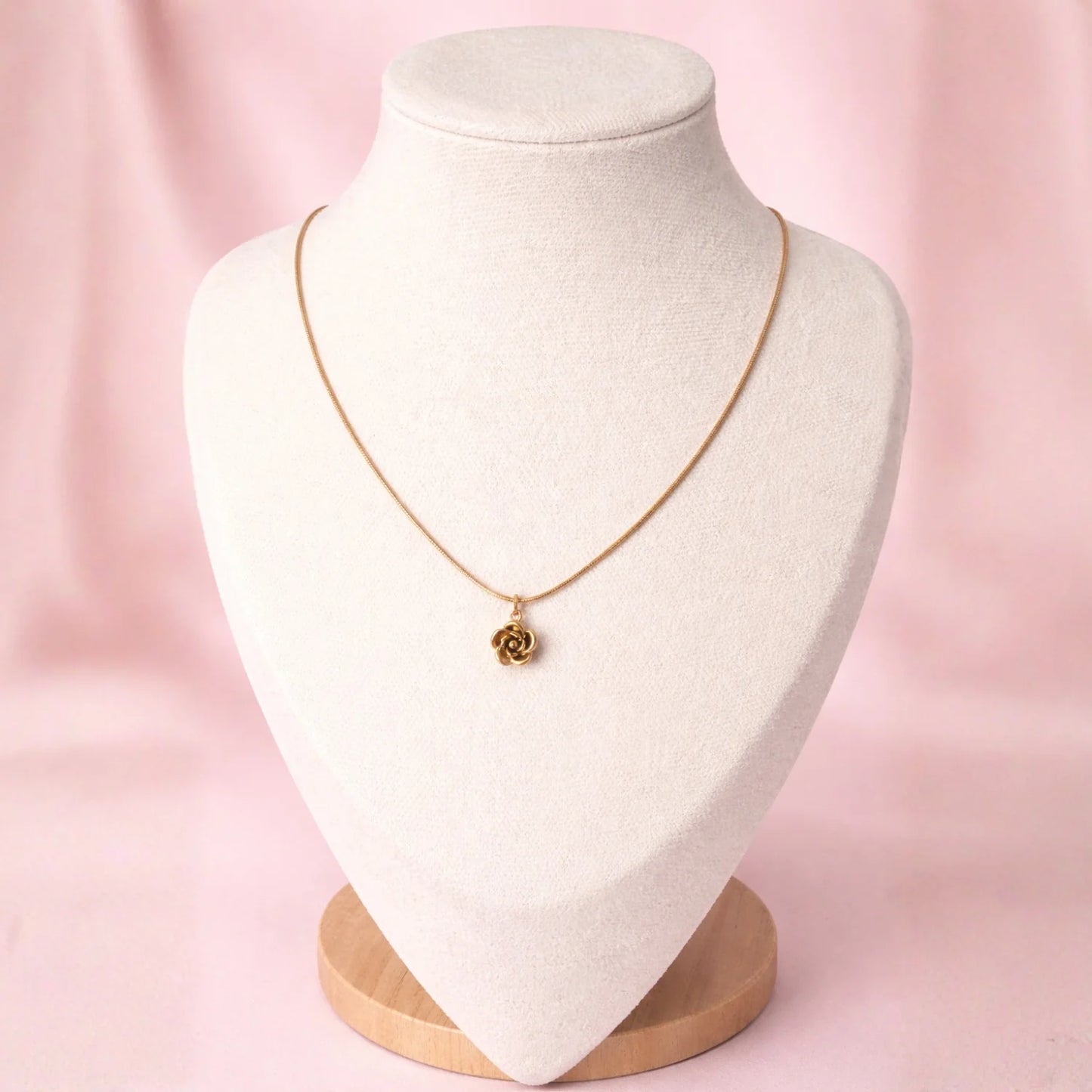 Tiny Rose Necklace