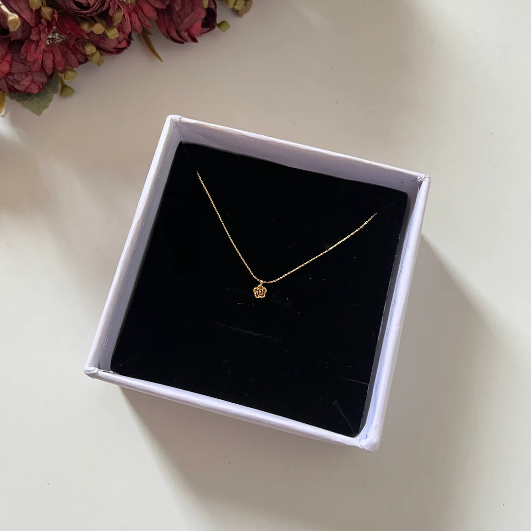 Tiny Rose Necklace