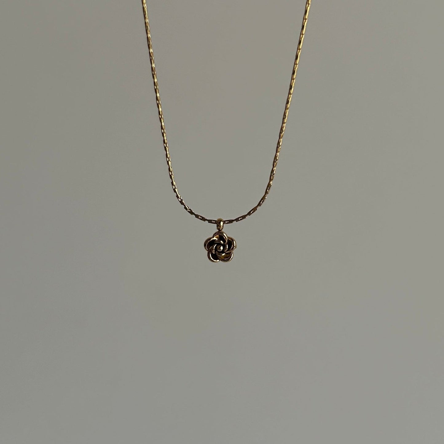 Tiny Rose Necklace
