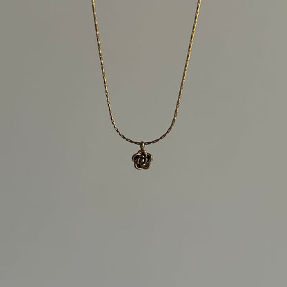 Tiny Rose Necklace