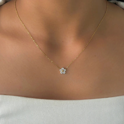 Golden Flower Necklace