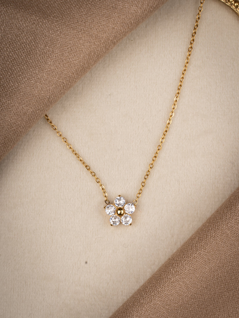 Golden Flower Necklace