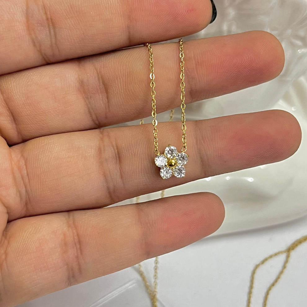 Golden Flower Necklace