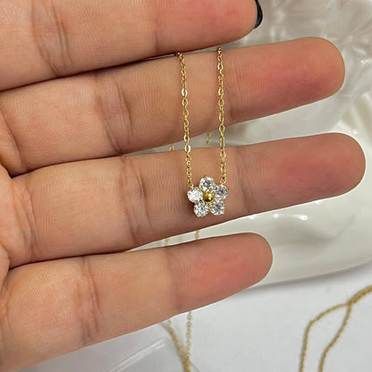 Golden Flower Necklace
