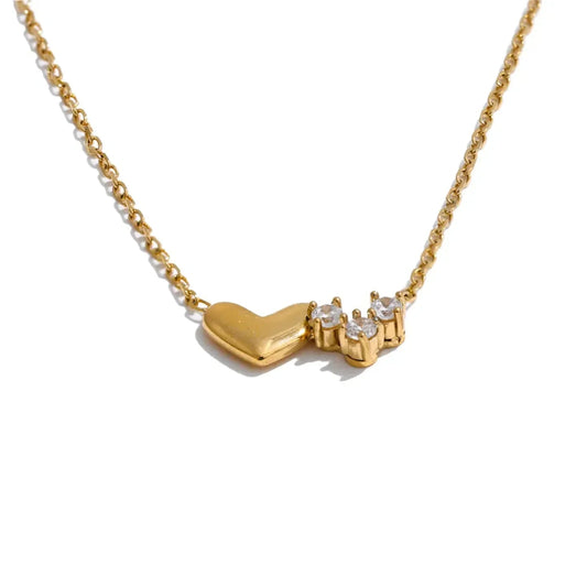 Trio Heart Necklace