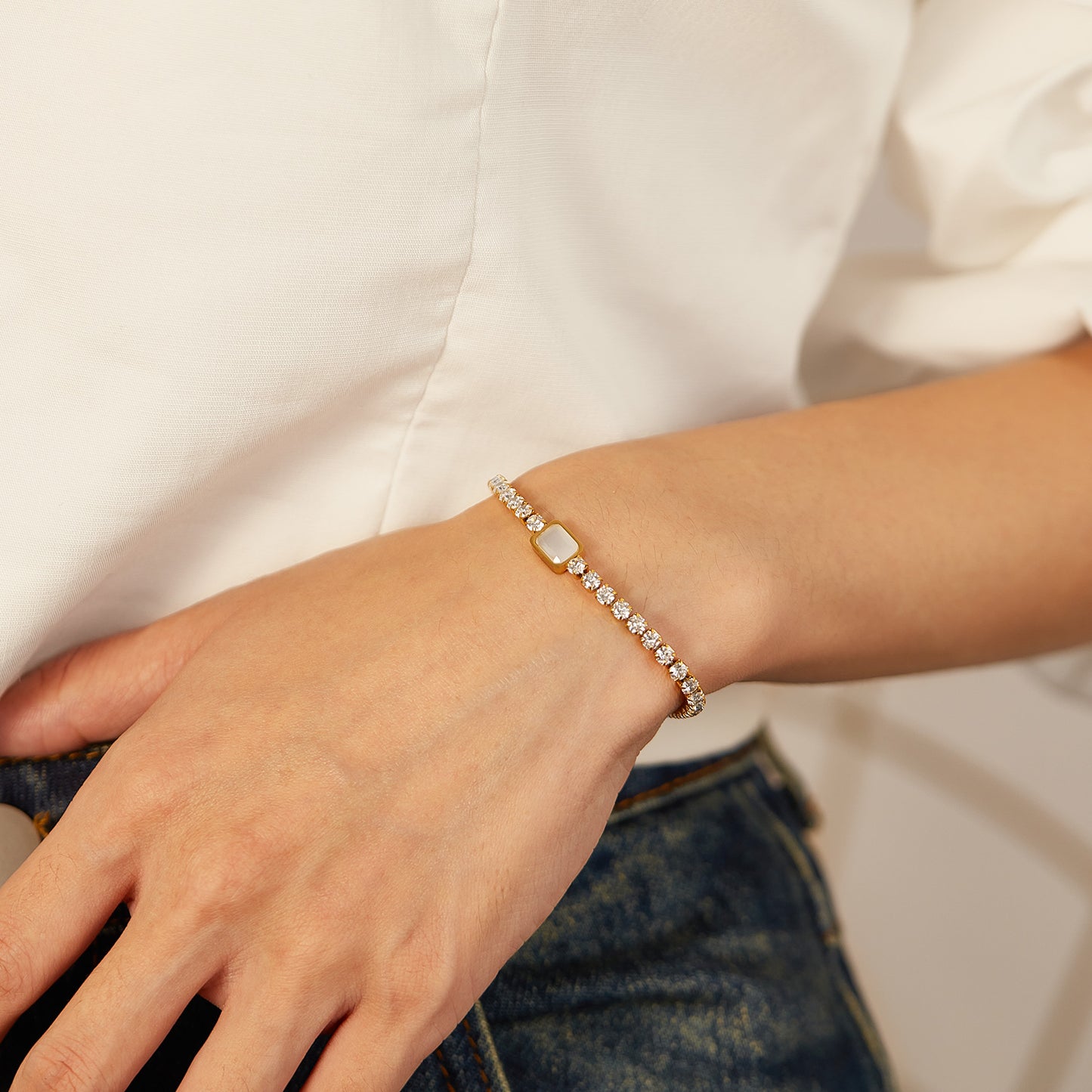 Opal Tennis Bracelet