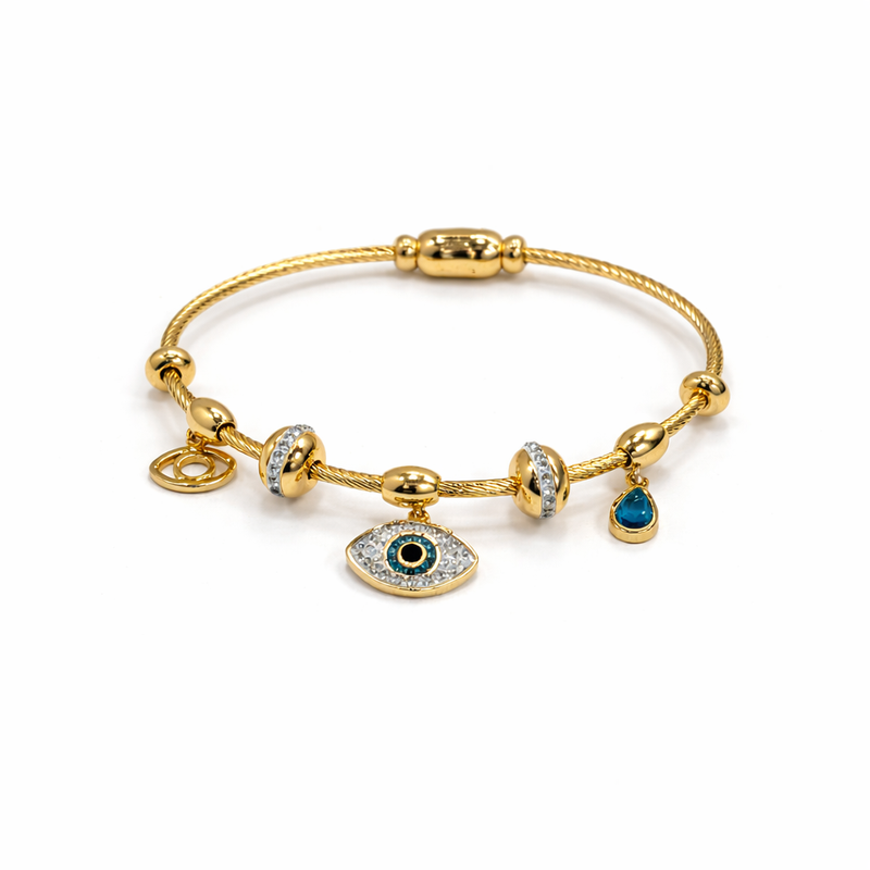 Evil Eye Charm Magnetic Bracelet