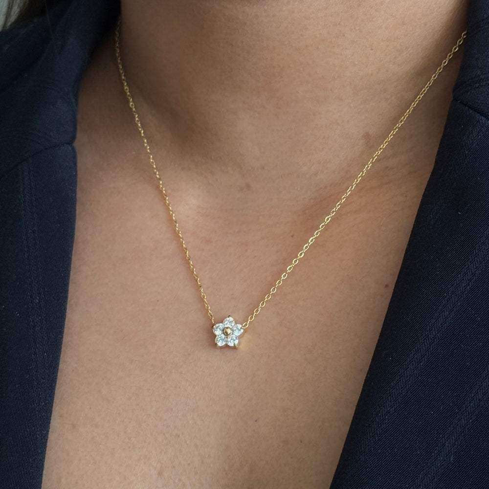 Golden Flower Necklace