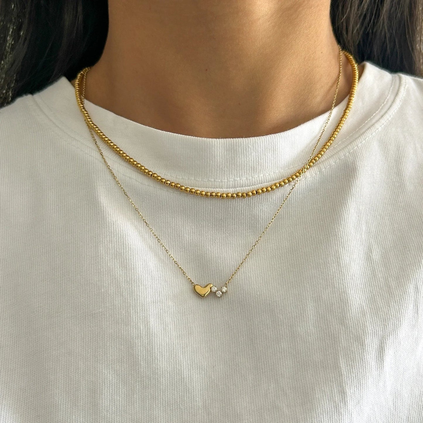 Trio Heart Necklace