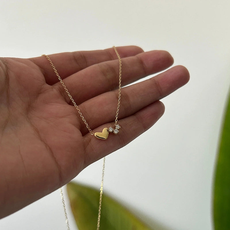 Trio Heart Necklace
