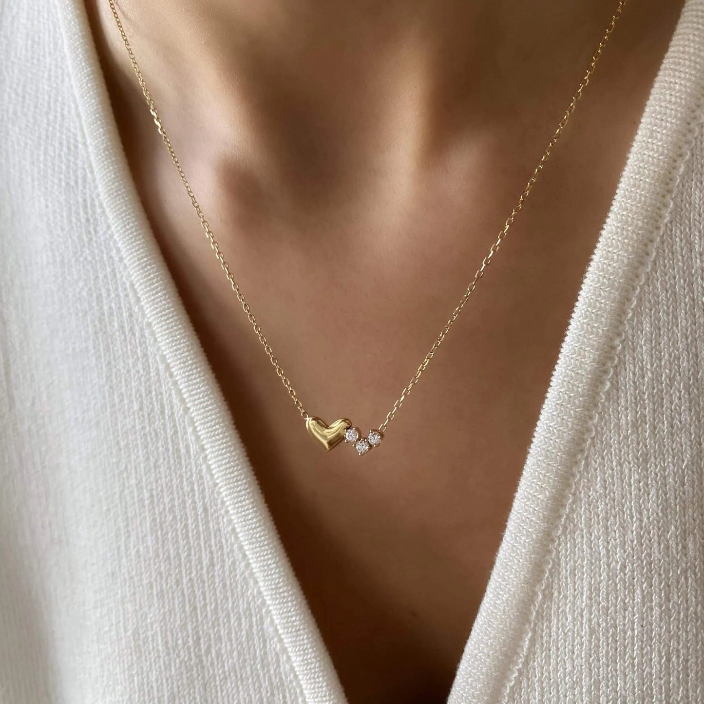 Trio Heart Necklace