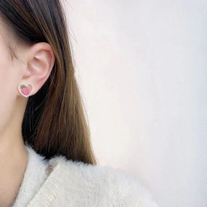 Summer Peach Love Earrings