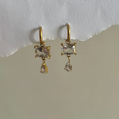 Celeste Crystal Drop Earrings