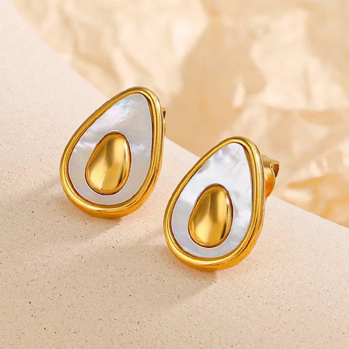 Golden Avocado Earrings