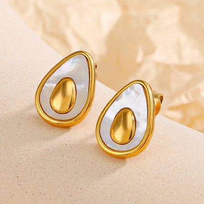 Golden Avocado Earrings