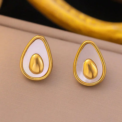 Golden Avocado Earrings